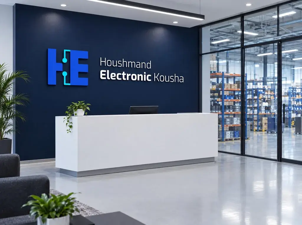HEK logo on the reception wall
